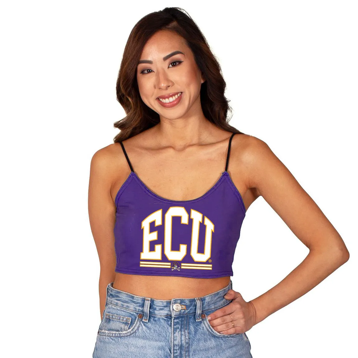 ECU Pirates Purple Spaghetti Tank