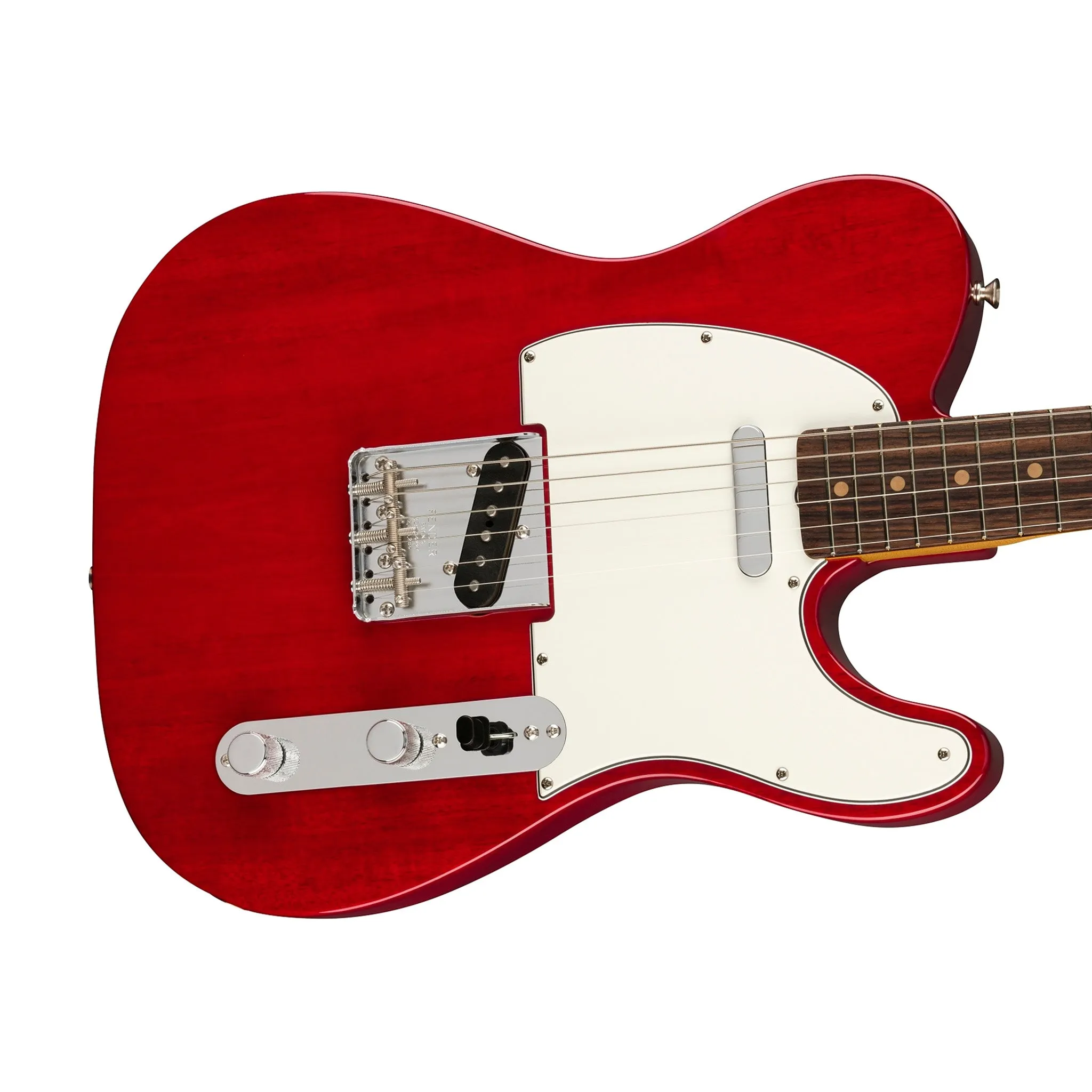 Fender American Vintage II 63 Telecaster Electric Guitar, RW FB, Red Transparent