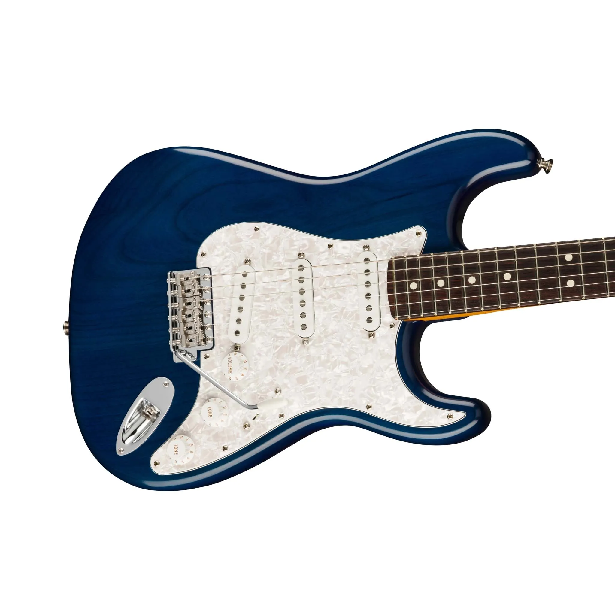 Fender Cory Wong Stratocaster Electric Guitar, RW FB, Sapphire Blue Transparent