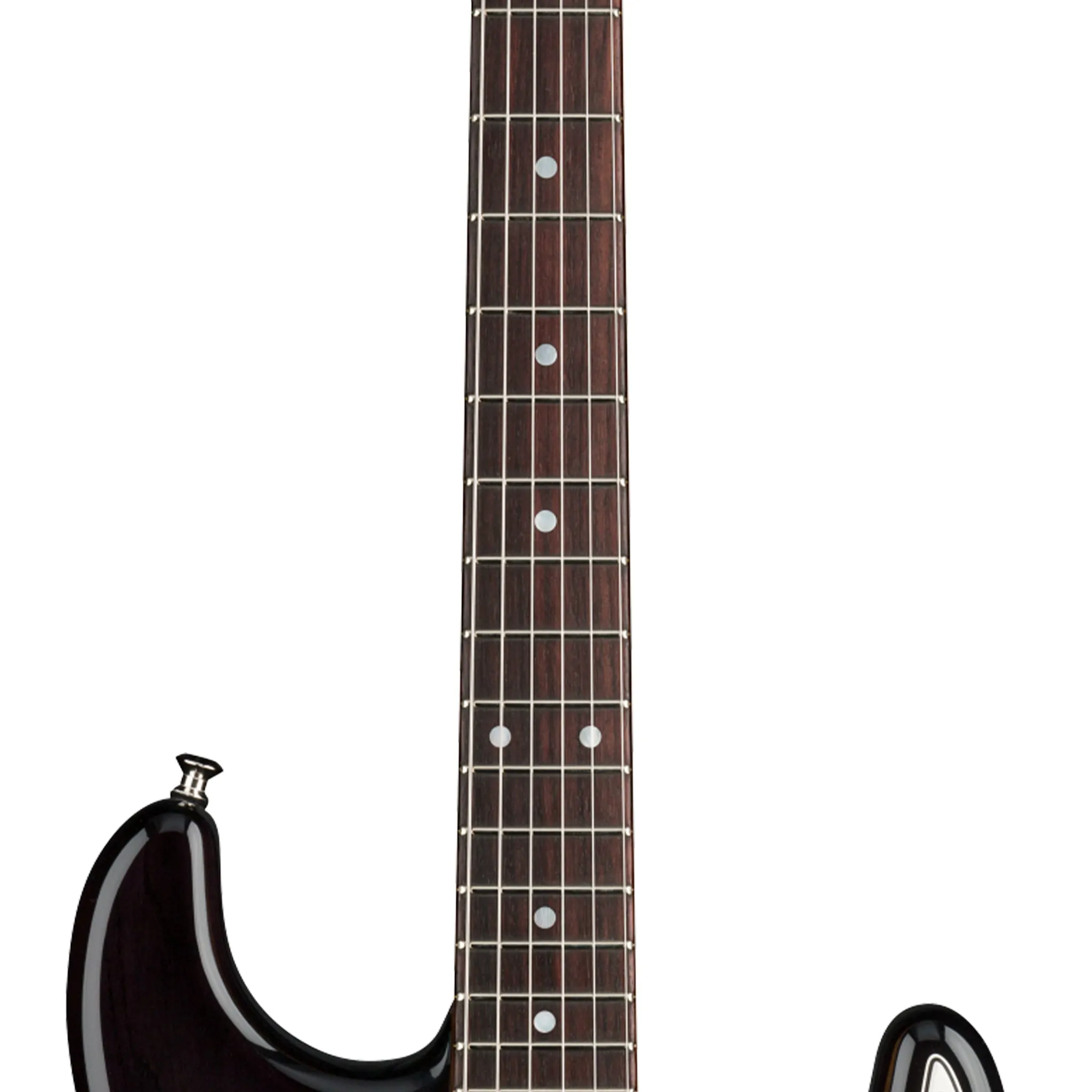 Fender Custom Shop American Custom Stratocaster NOS Electric Guitar, RW FB, Ebony Transparent