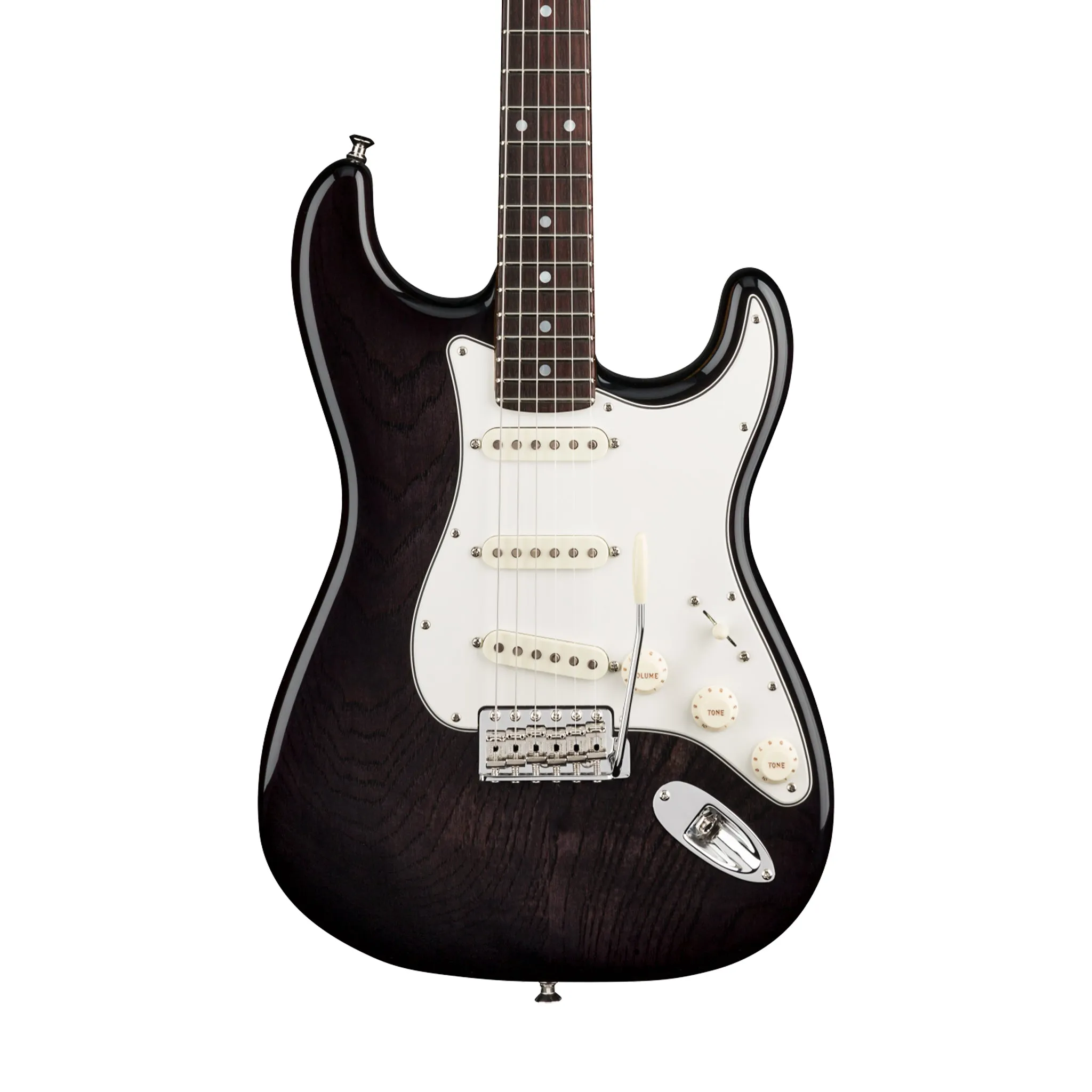 Fender Custom Shop American Custom Stratocaster NOS Electric Guitar, RW FB, Ebony Transparent