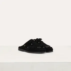 Float Shoes In Suede - Black