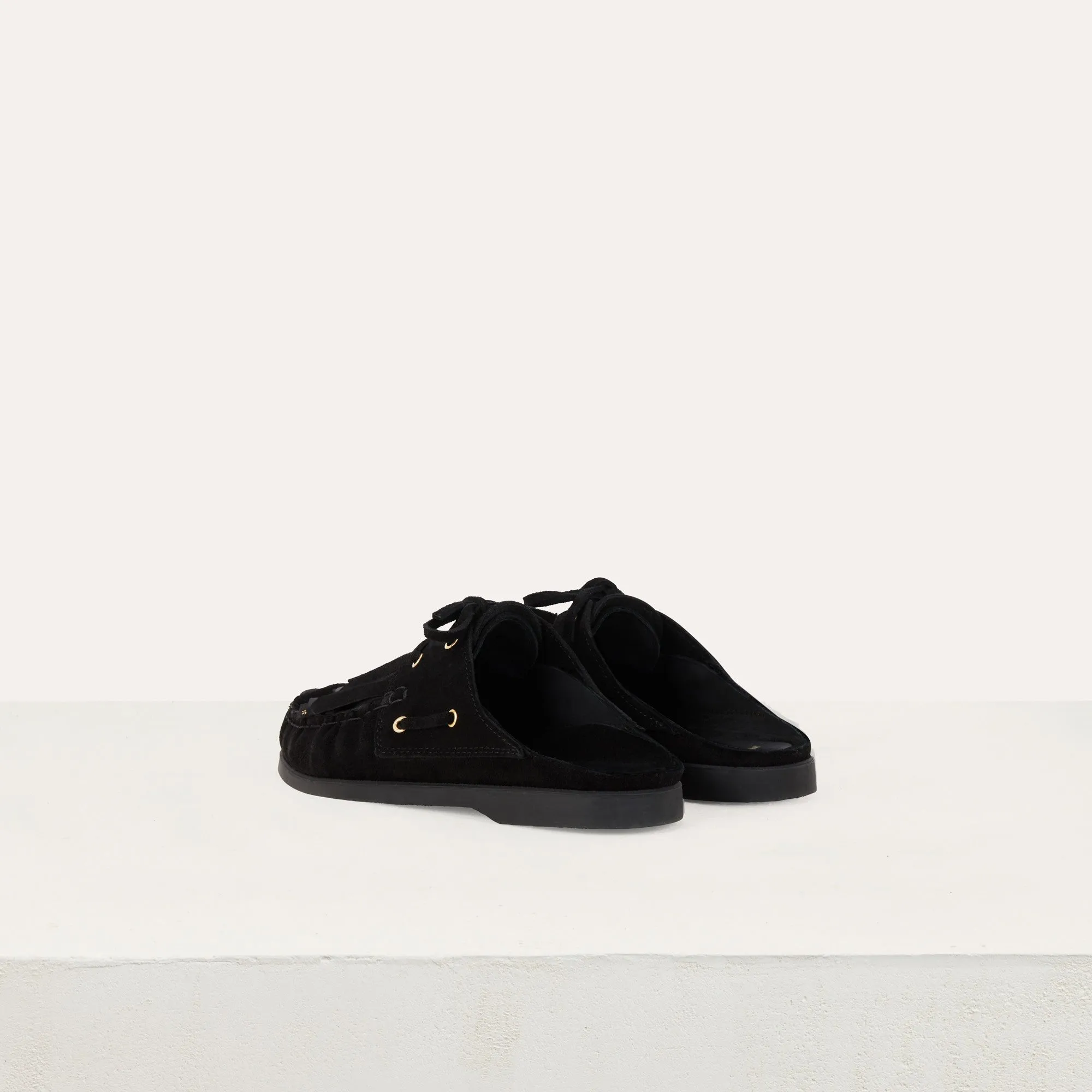 Float Shoes In Suede - Black