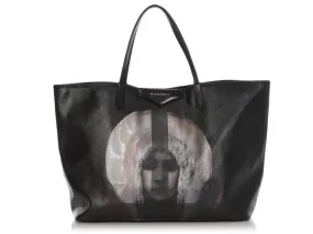 Givenchy Black Madonna Print Antigona Tote