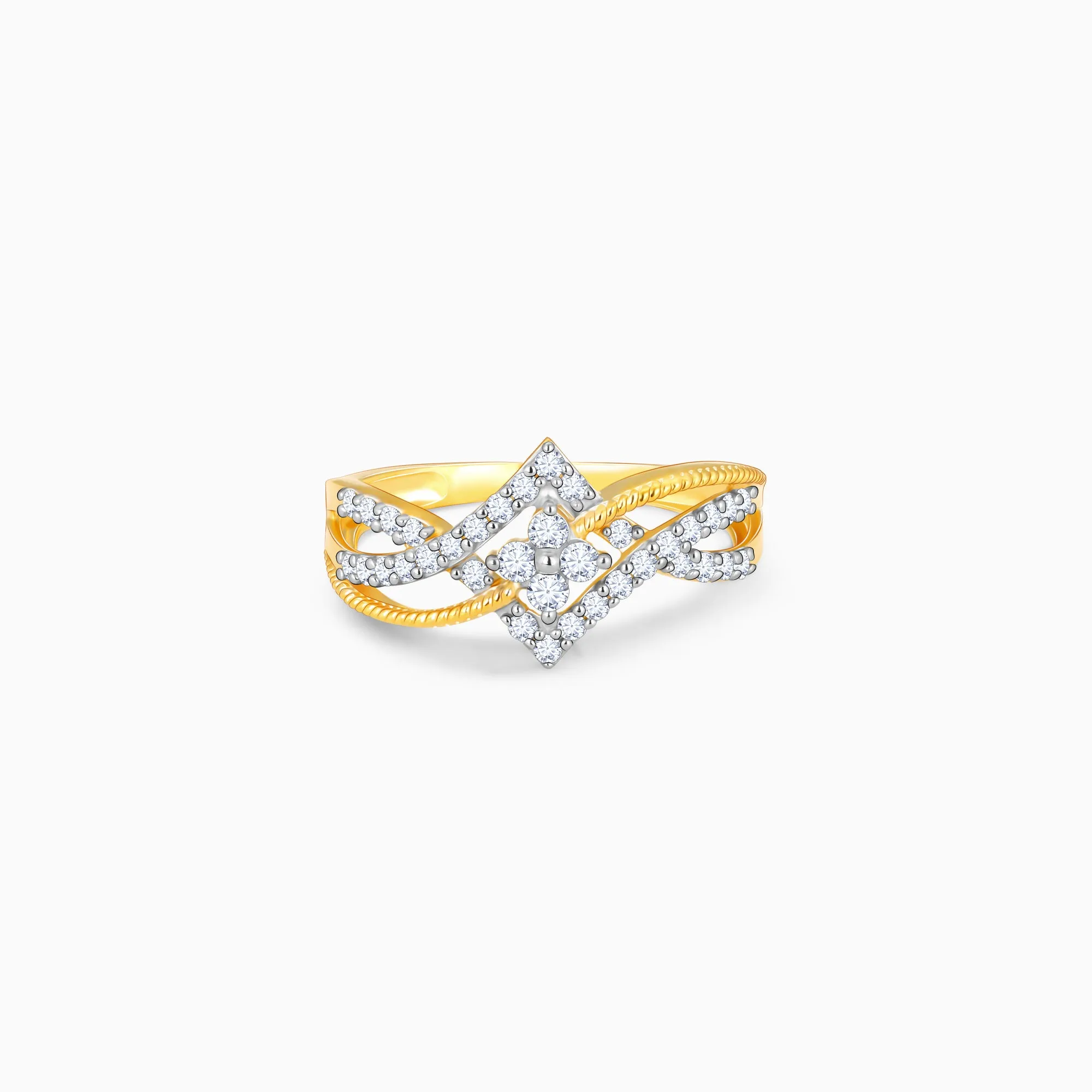 Gold Sparkling Rhapsody Diamond Ring