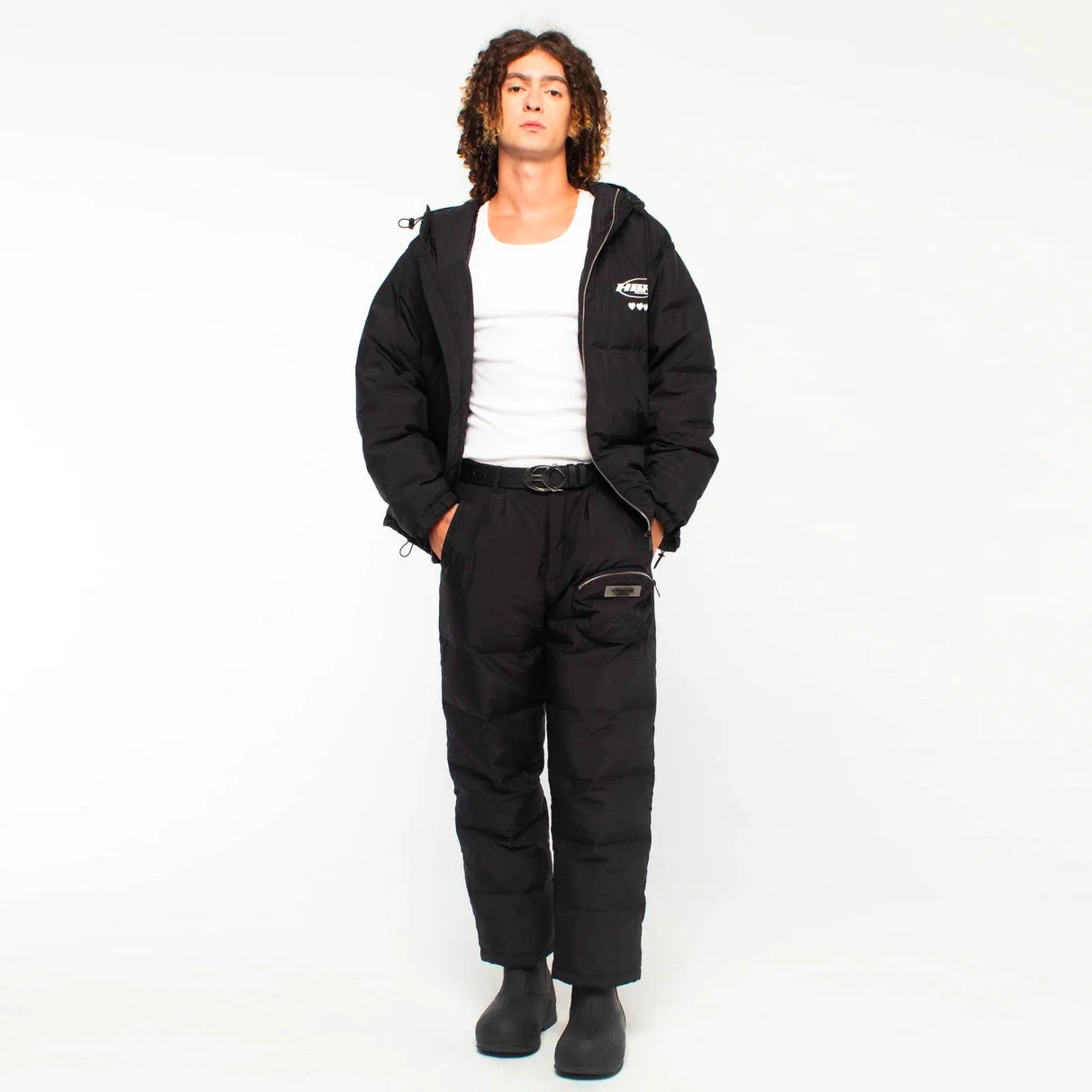 HEARTBREAK HOTEL MULTI POCKET PUFFER PANTS