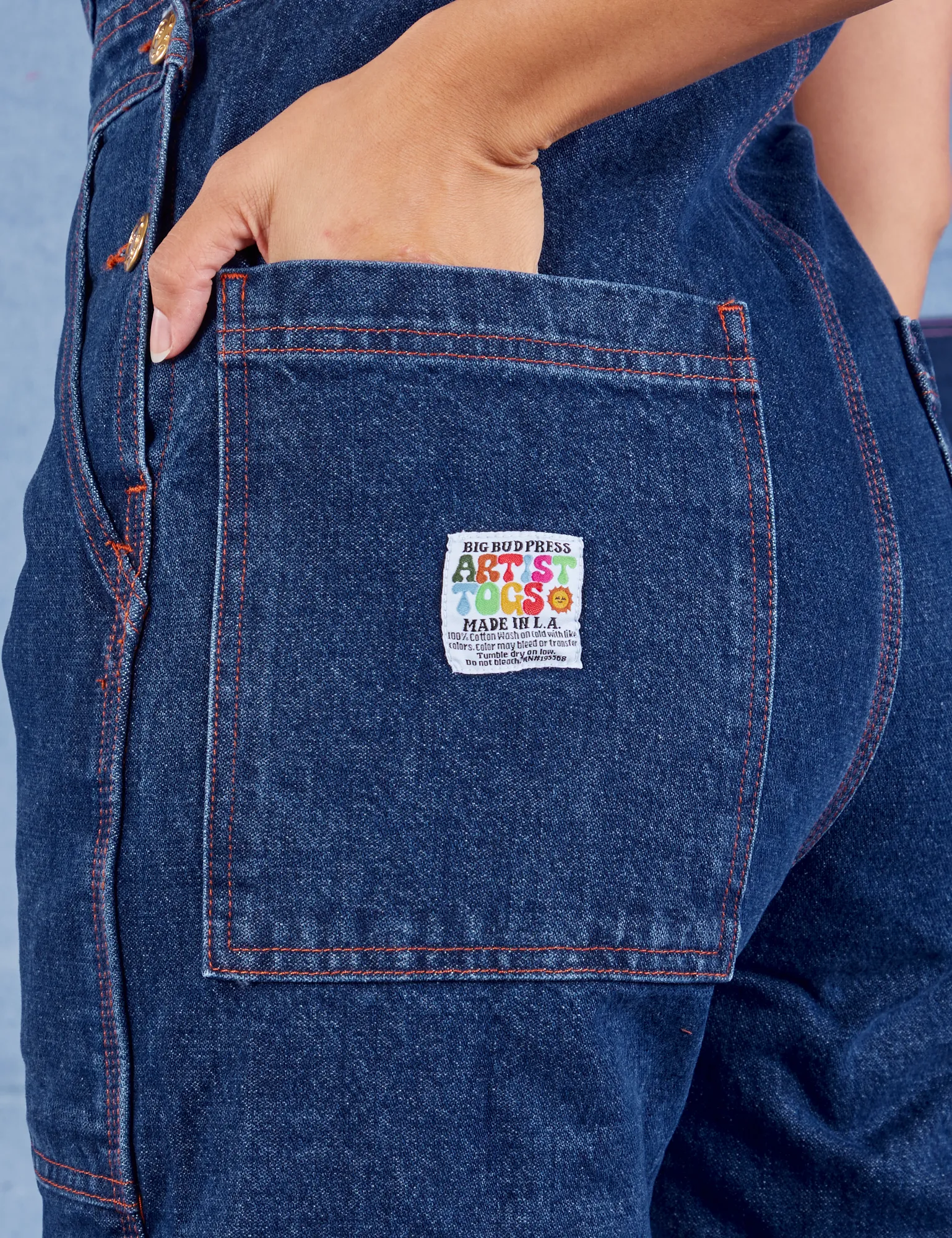 Indigo Denim Original Overalls - Dark Wash