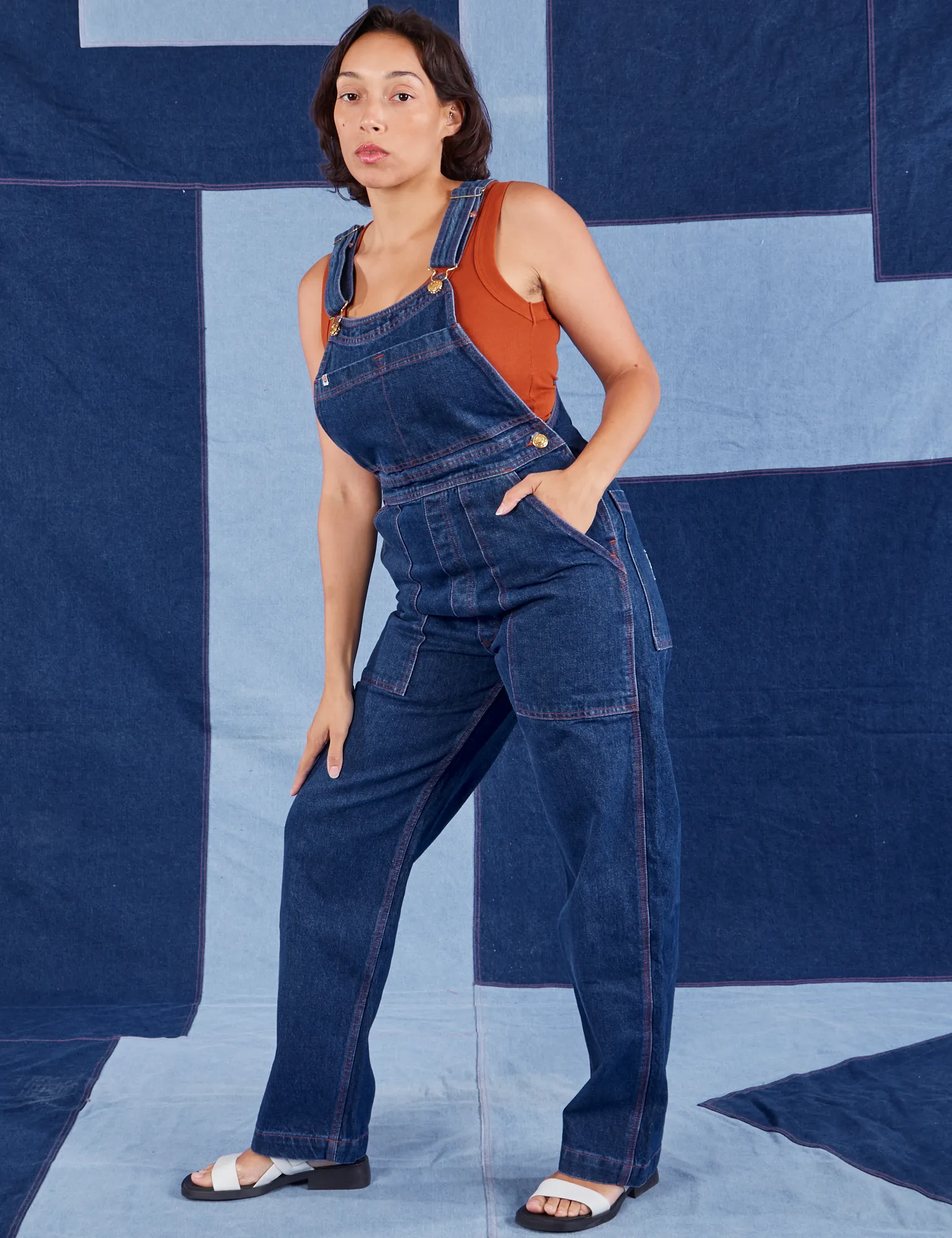 Indigo Denim Original Overalls - Dark Wash