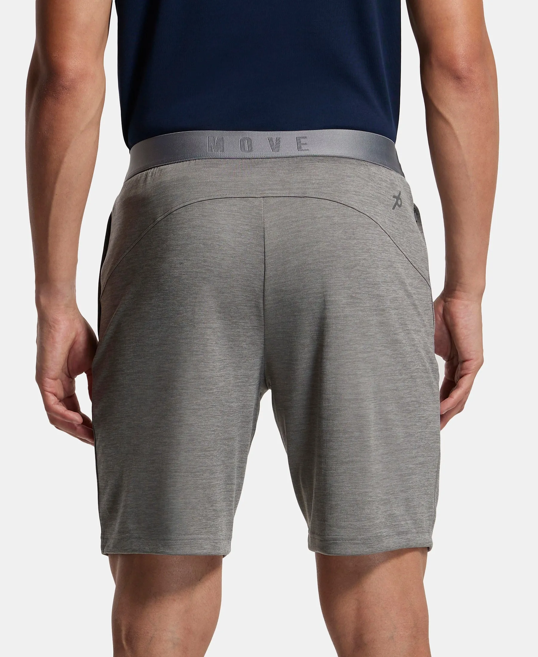 Lightweight Microfiber Shorts with Zipper Pockets and StayFresh Treatment - Performance Grey