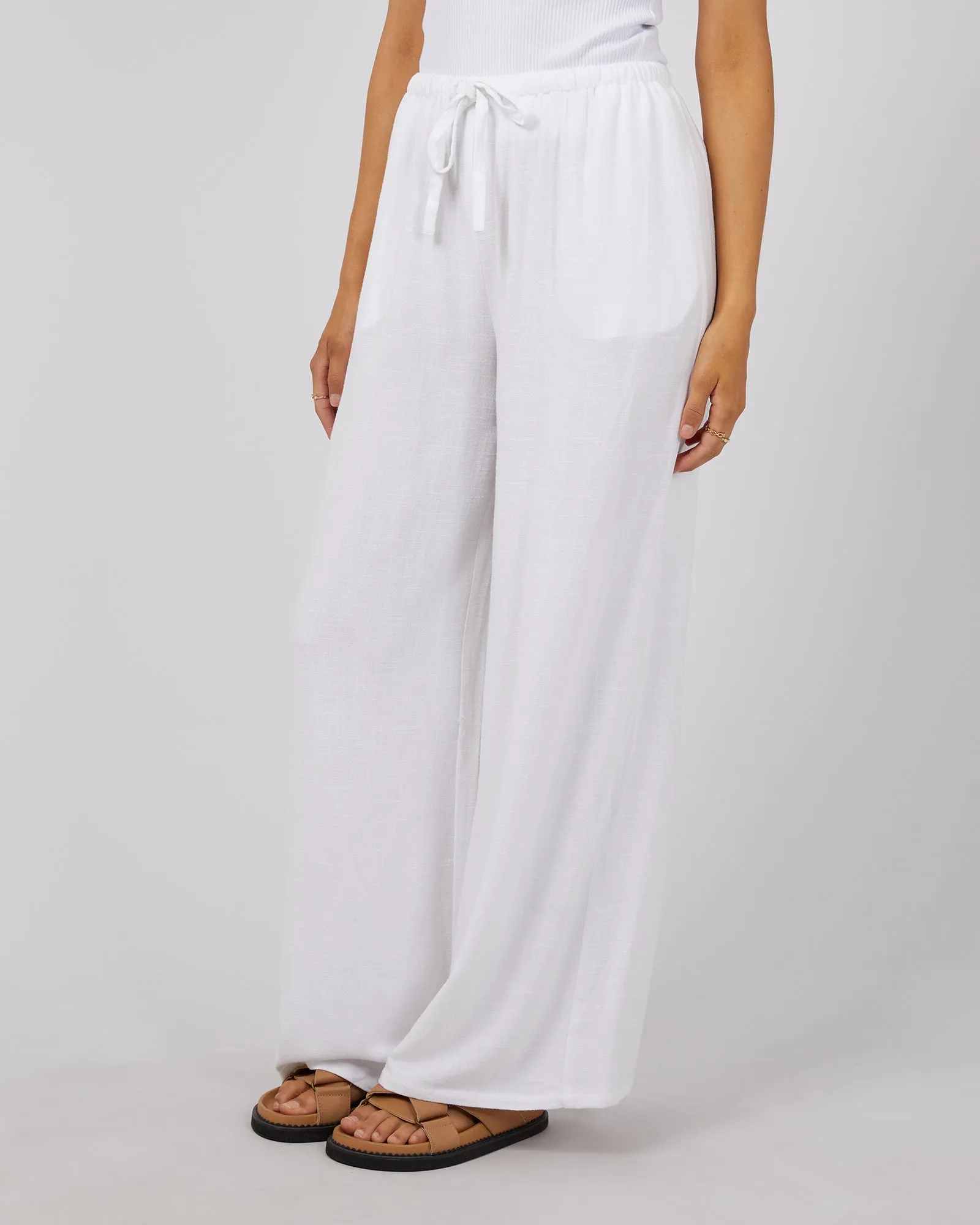 Luxe Linen Pant Vintage White