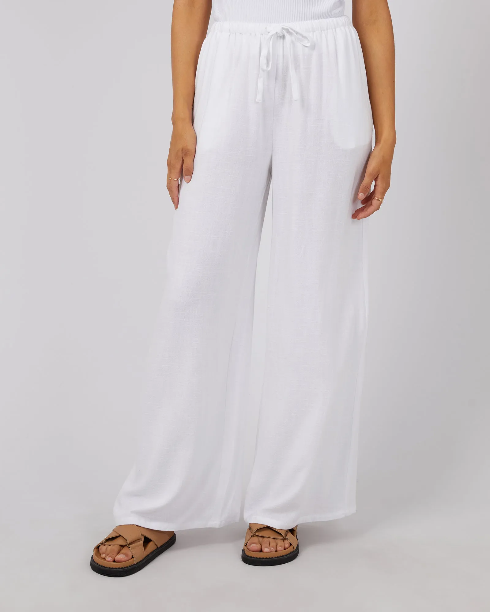 Luxe Linen Pant Vintage White