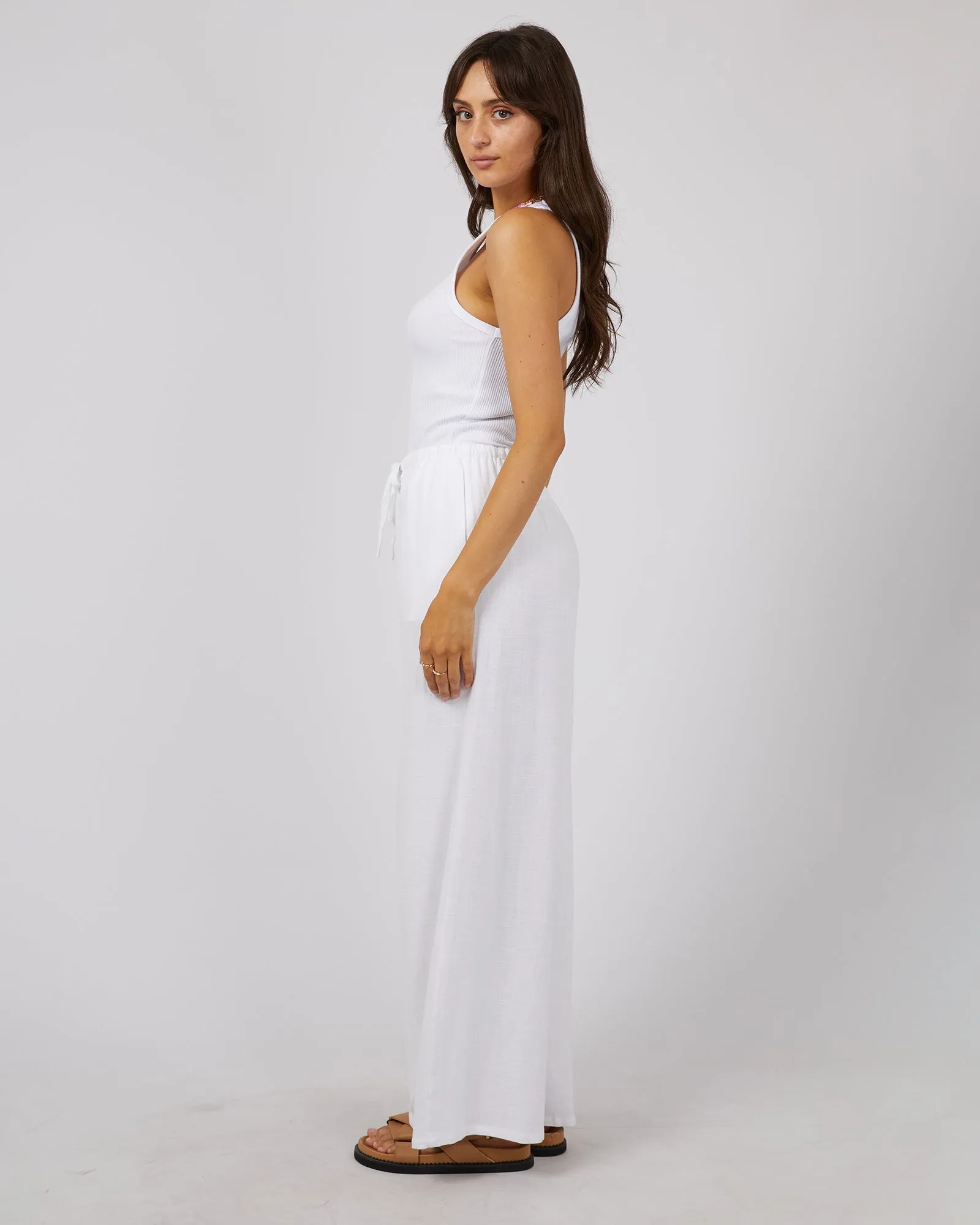 Luxe Linen Pant Vintage White