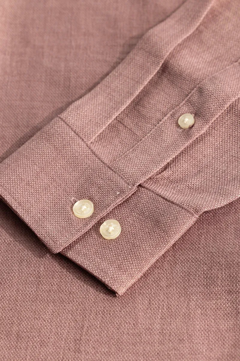 Mauve Plain Mandarin Shirt