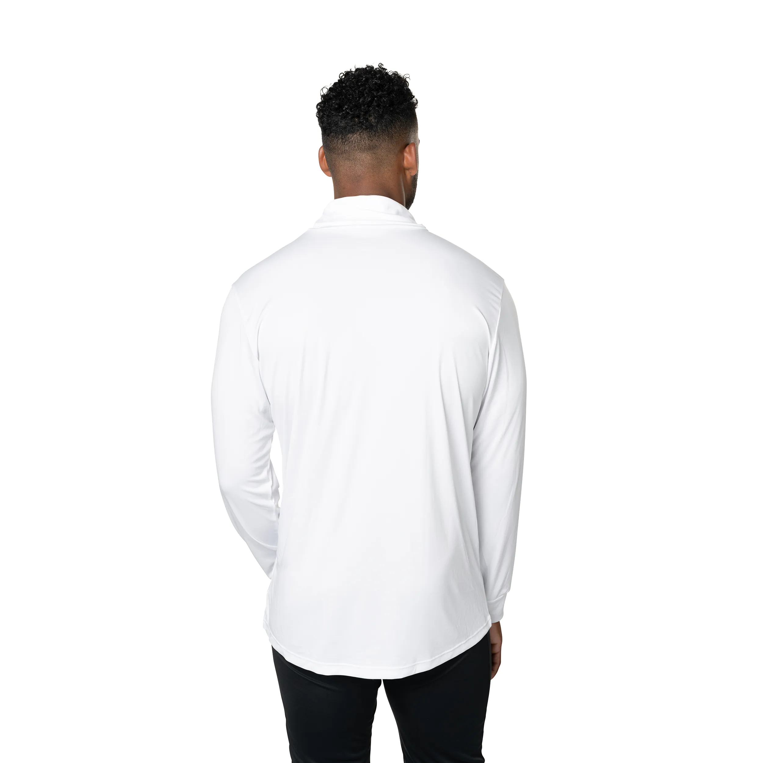 Men's Peach Skins Roll T-Neck - White