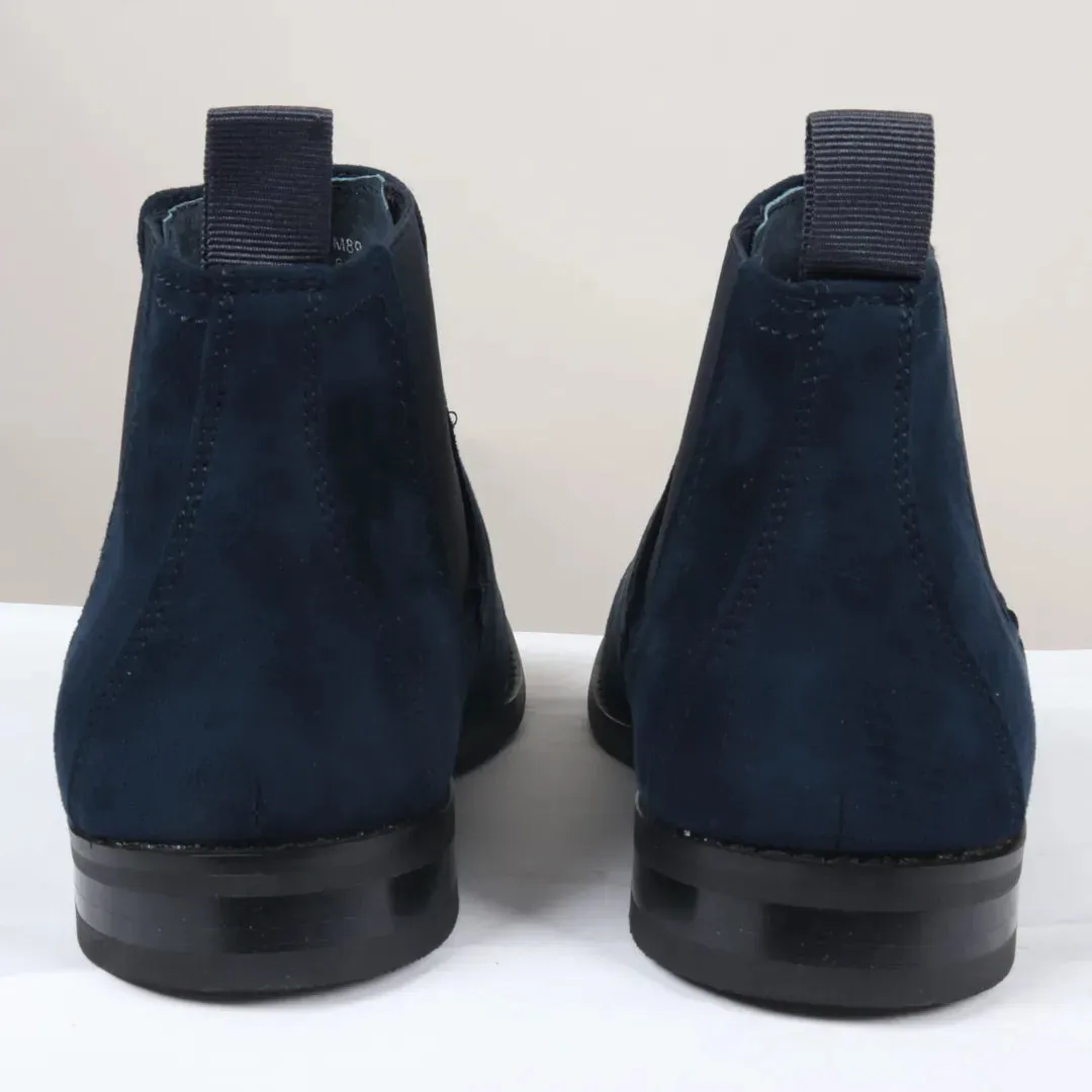 Men's Slip On Suede Leather Lined Chelsea Boots