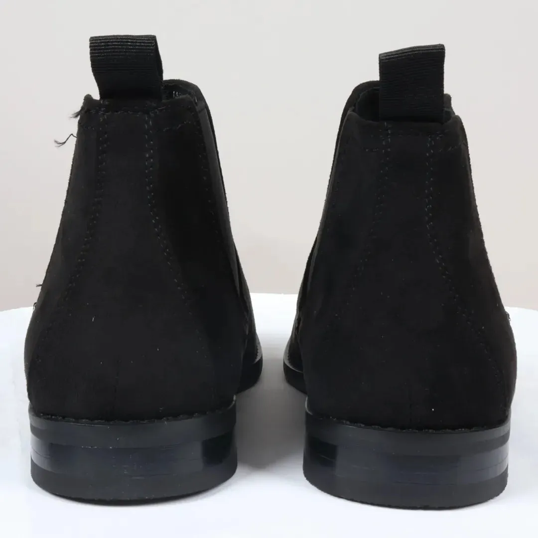 Men's Slip On Suede Leather Lined Chelsea Boots