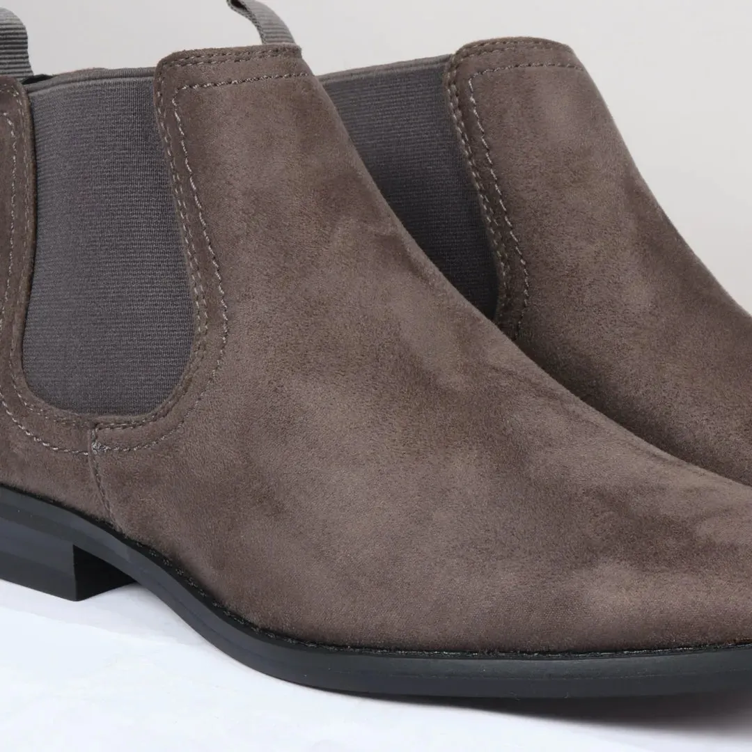 Men's Slip On Suede Leather Lined Chelsea Boots