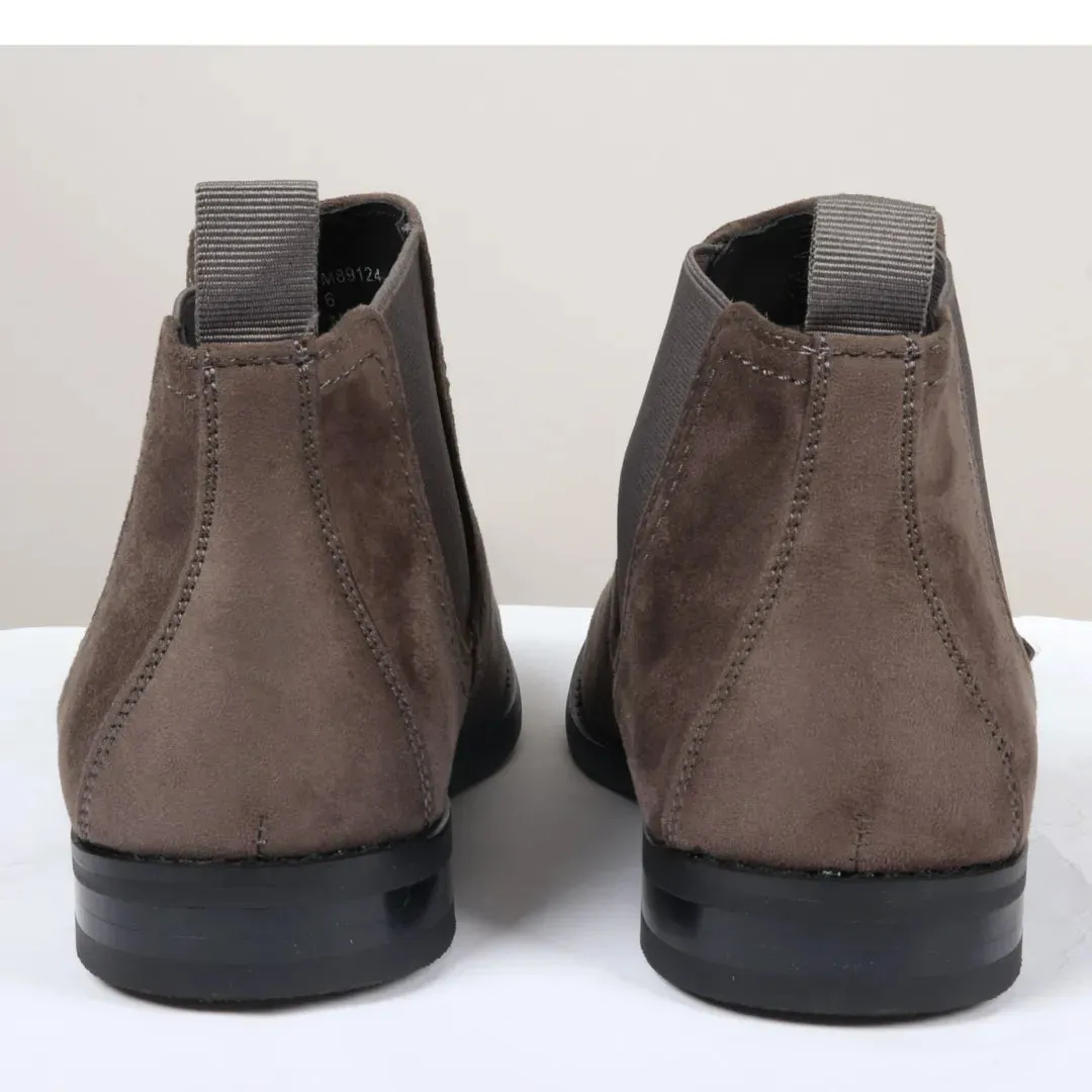 Men's Slip On Suede Leather Lined Chelsea Boots