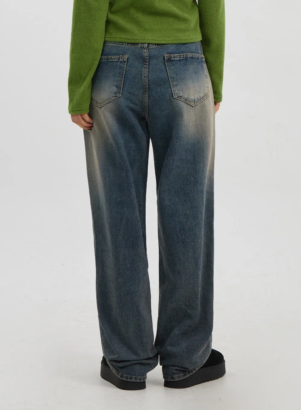 Mid-Rise Baggy Jeans Unisex CJ330