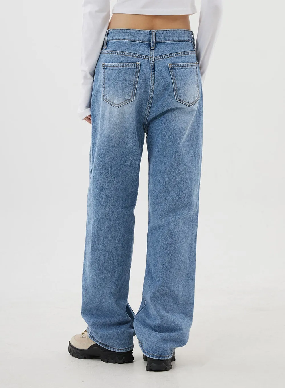 Mid-Rise Wide Leg Jeans CJ310