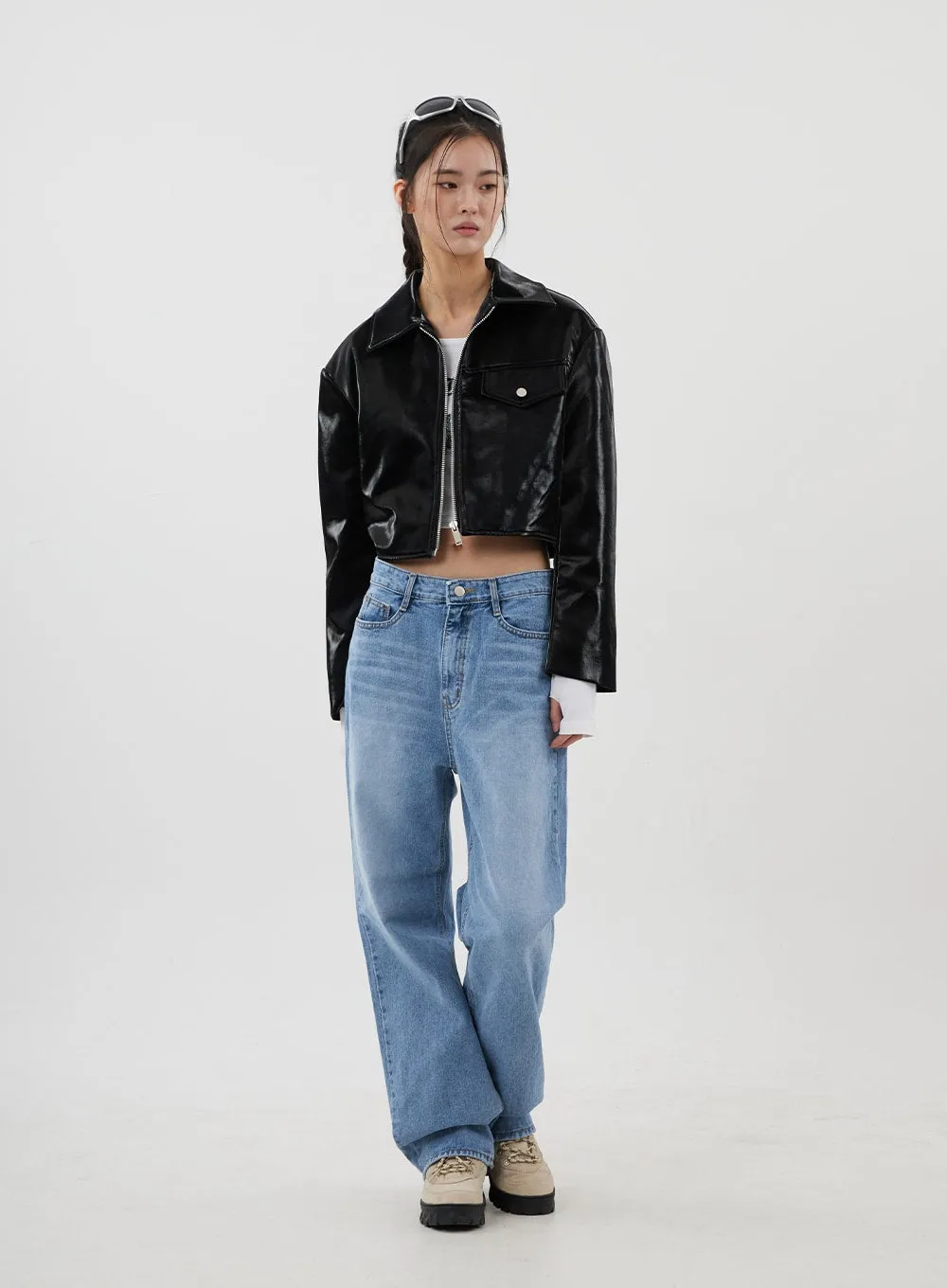 Mid-Rise Wide Leg Jeans CJ310