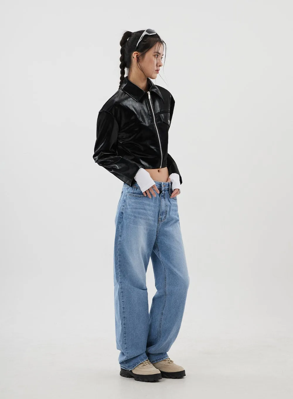 Mid-Rise Wide Leg Jeans CJ310