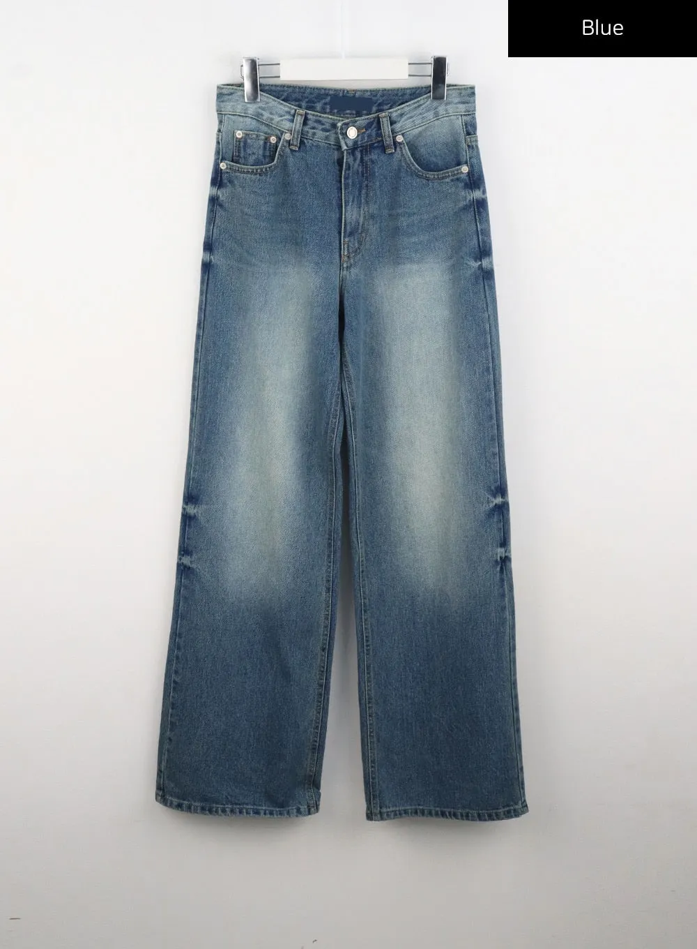 Mid-Wash Baggy Jeans CL312