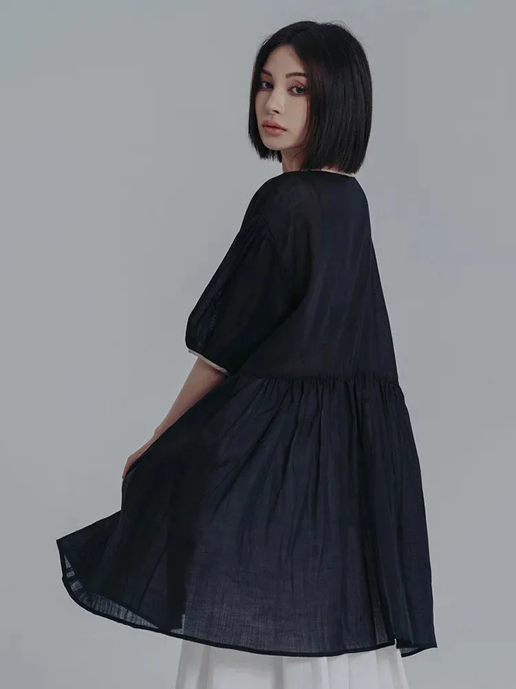 Misato Puff Sleeve Dress