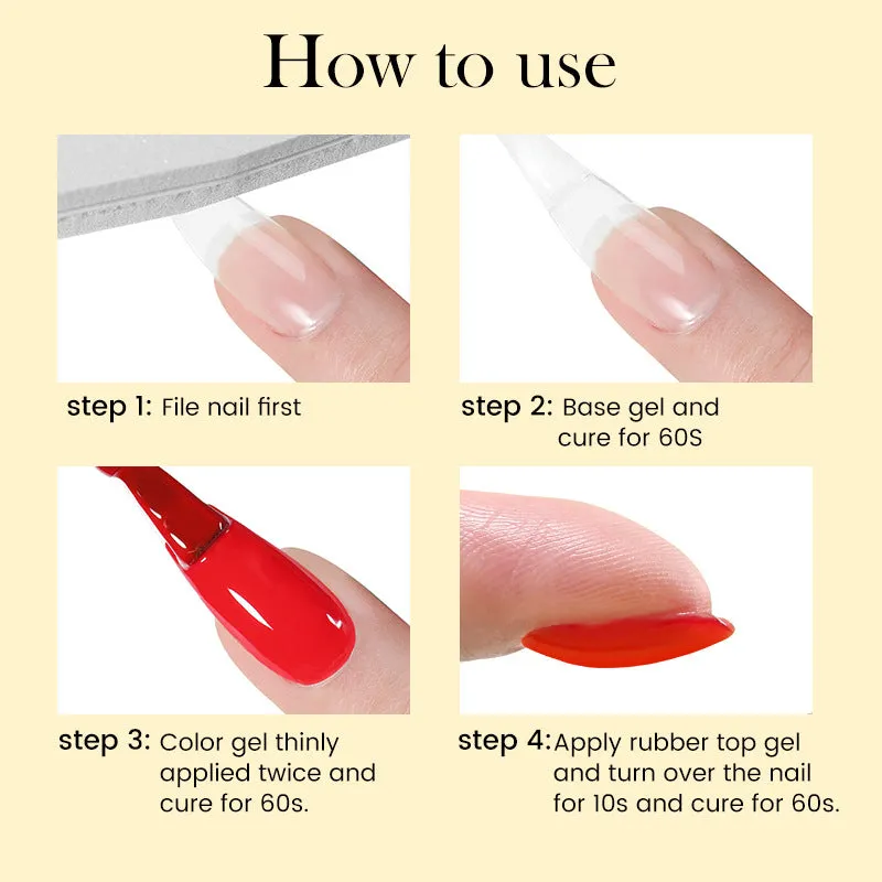 Nail Art Polish Gel Construction Base Gel Plated Crystal Women