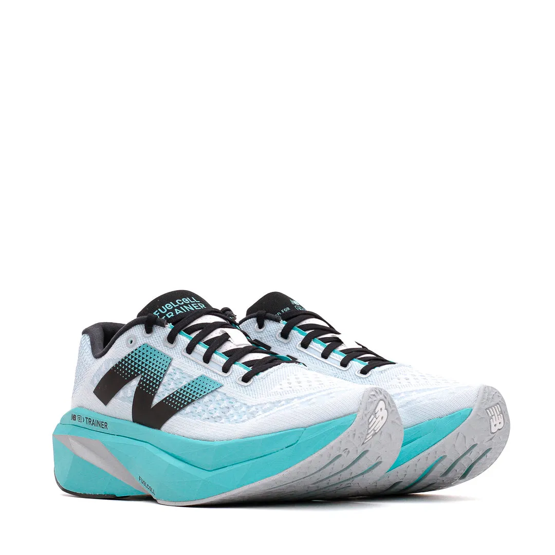 New Balance Women FuelCell SuperComp Trainer V3 White Cyber Jade WRCXLW4