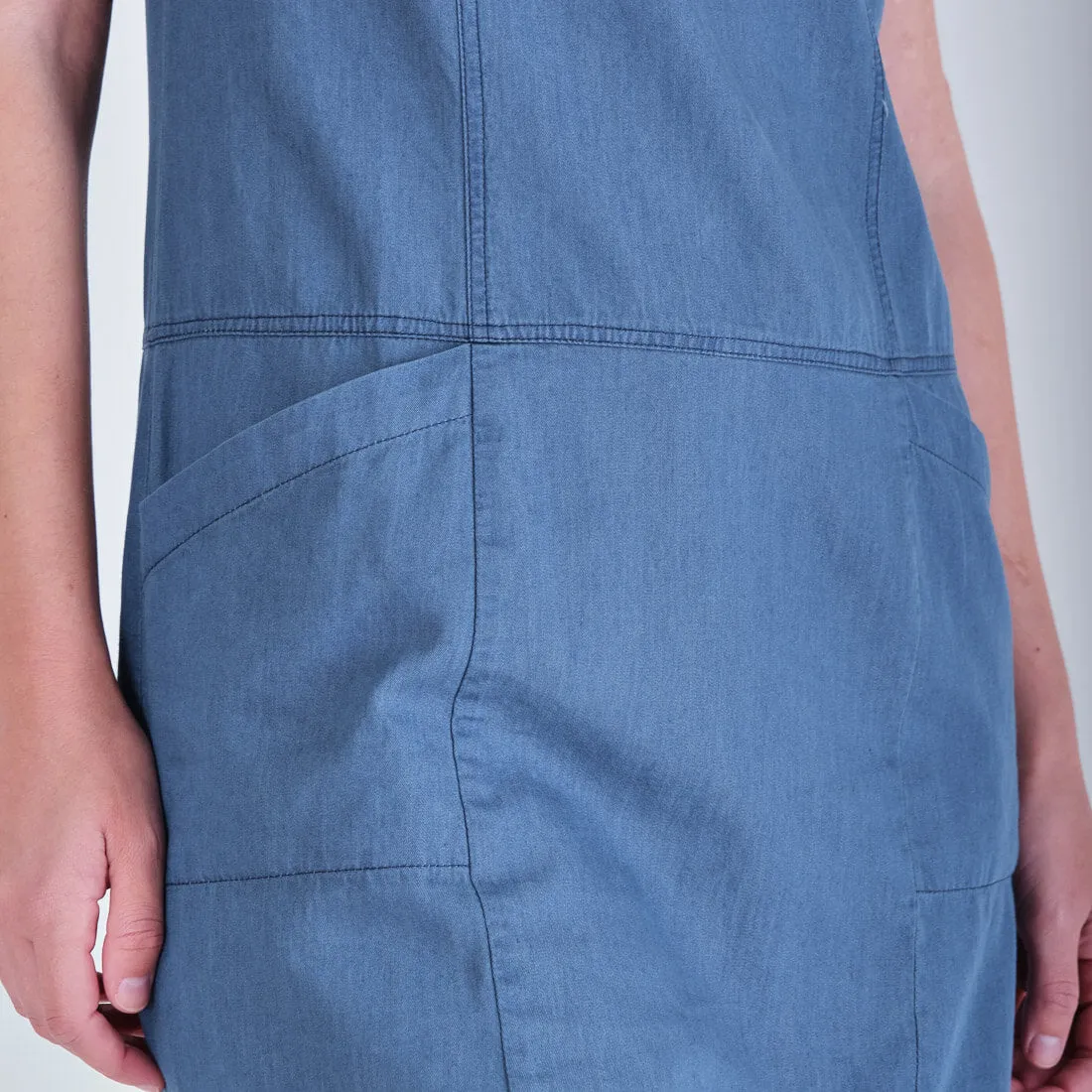 Nina Denim Pinafore Dress