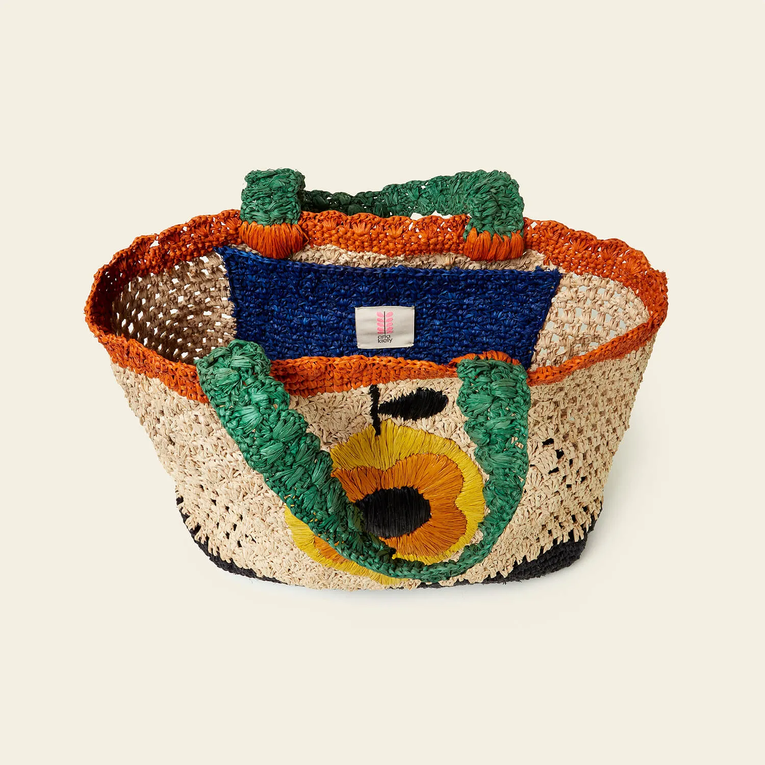 Raffia Basket Bag - Lemon