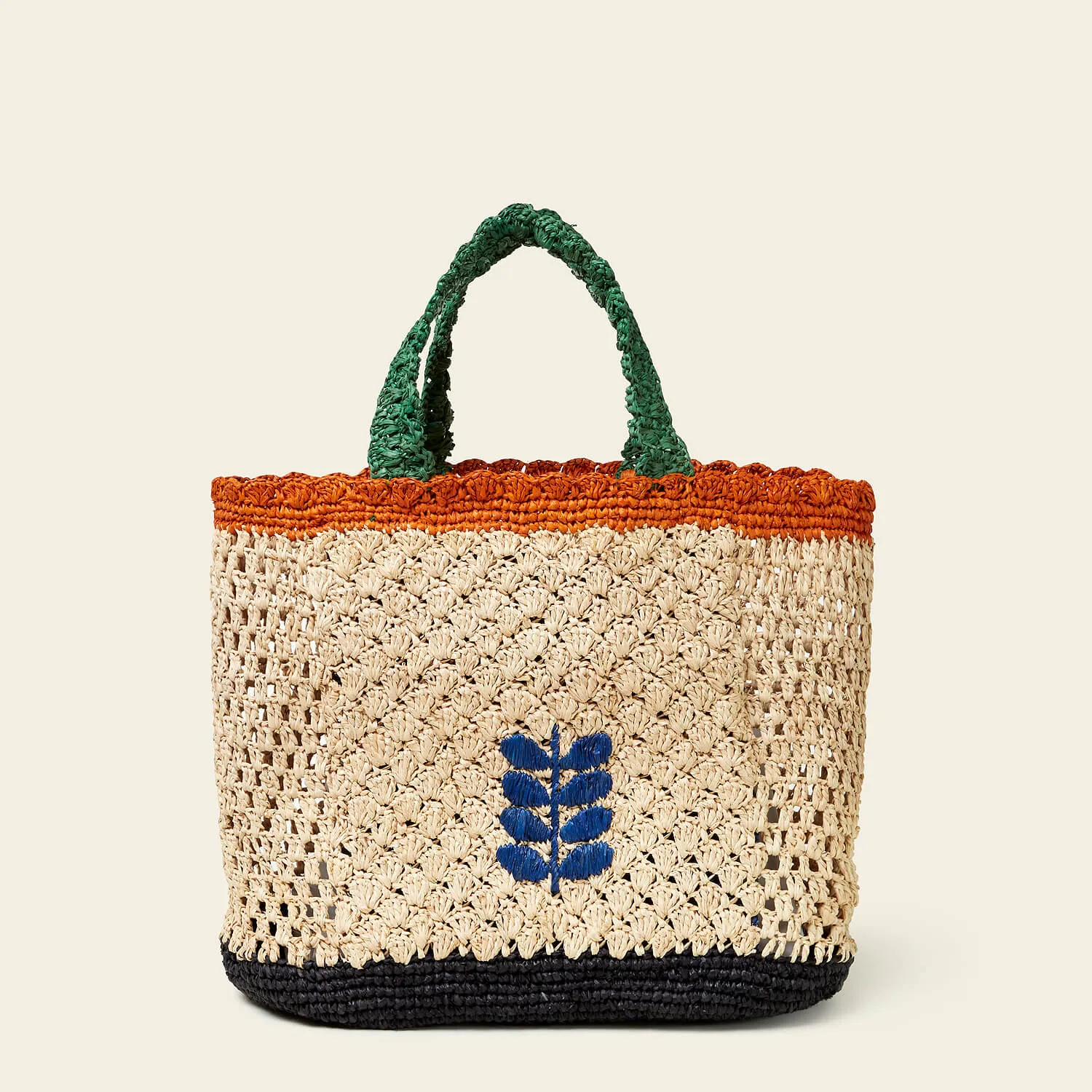 Raffia Basket Bag - Lemon