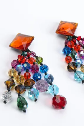 Rainbow Crystal Bead Earrings