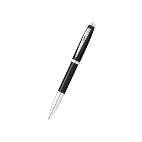 Sheaffer 100 E9338 Rollerball Pen - Glossy Black Lacquer with Chrome Plated Trims