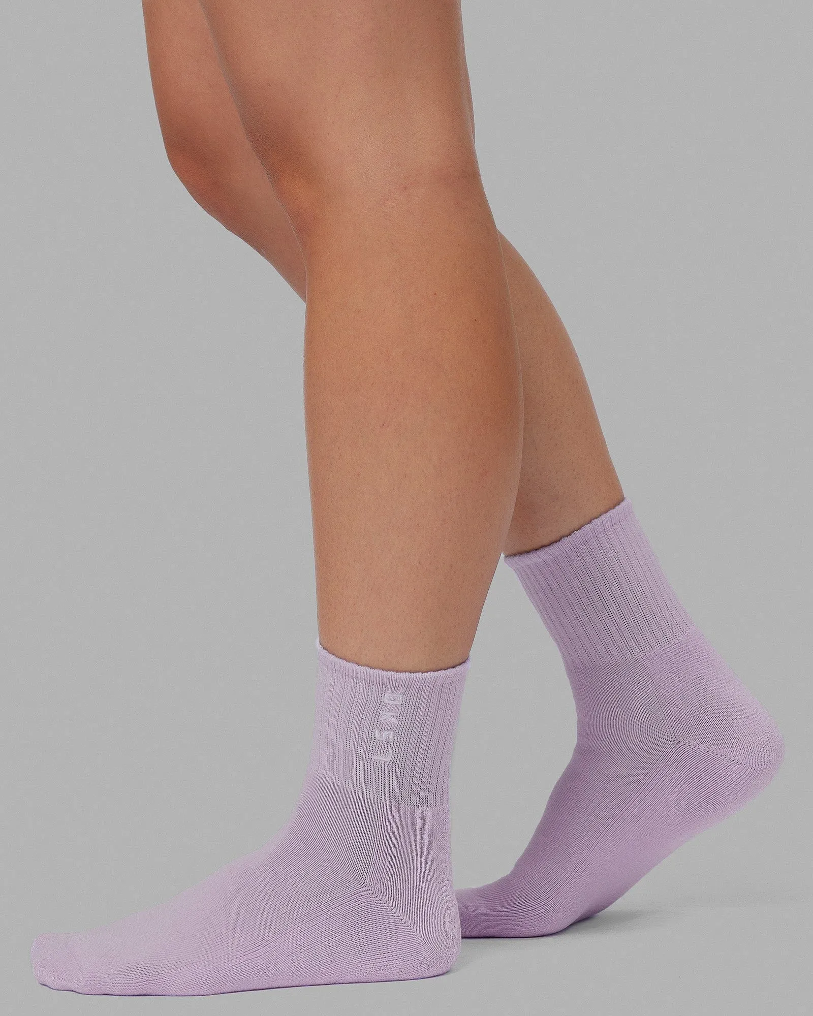 Signal 3 Pack Quarter Socks - Cornflower Blue/Pale Lilac/Green Fig