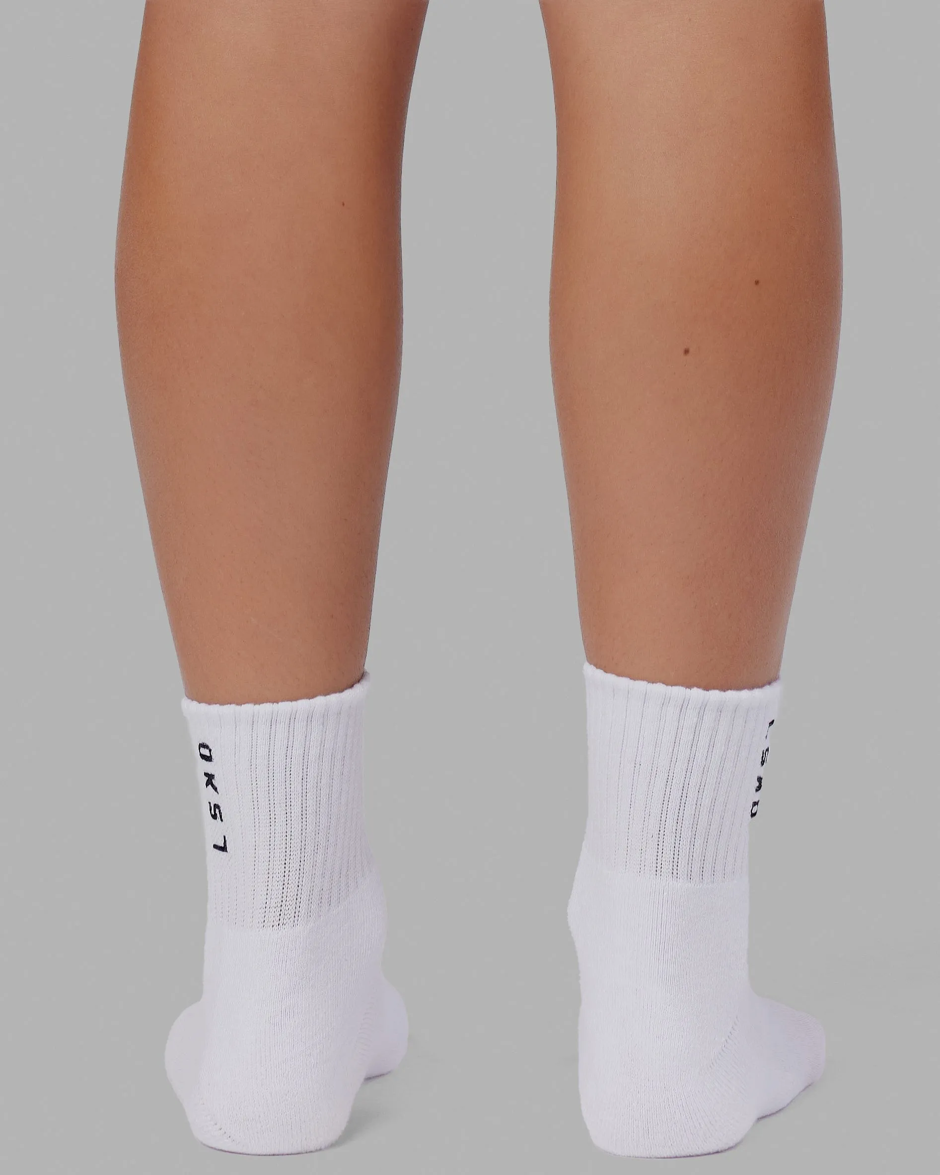 Signal 3 Pack Quarter Socks - White-Black