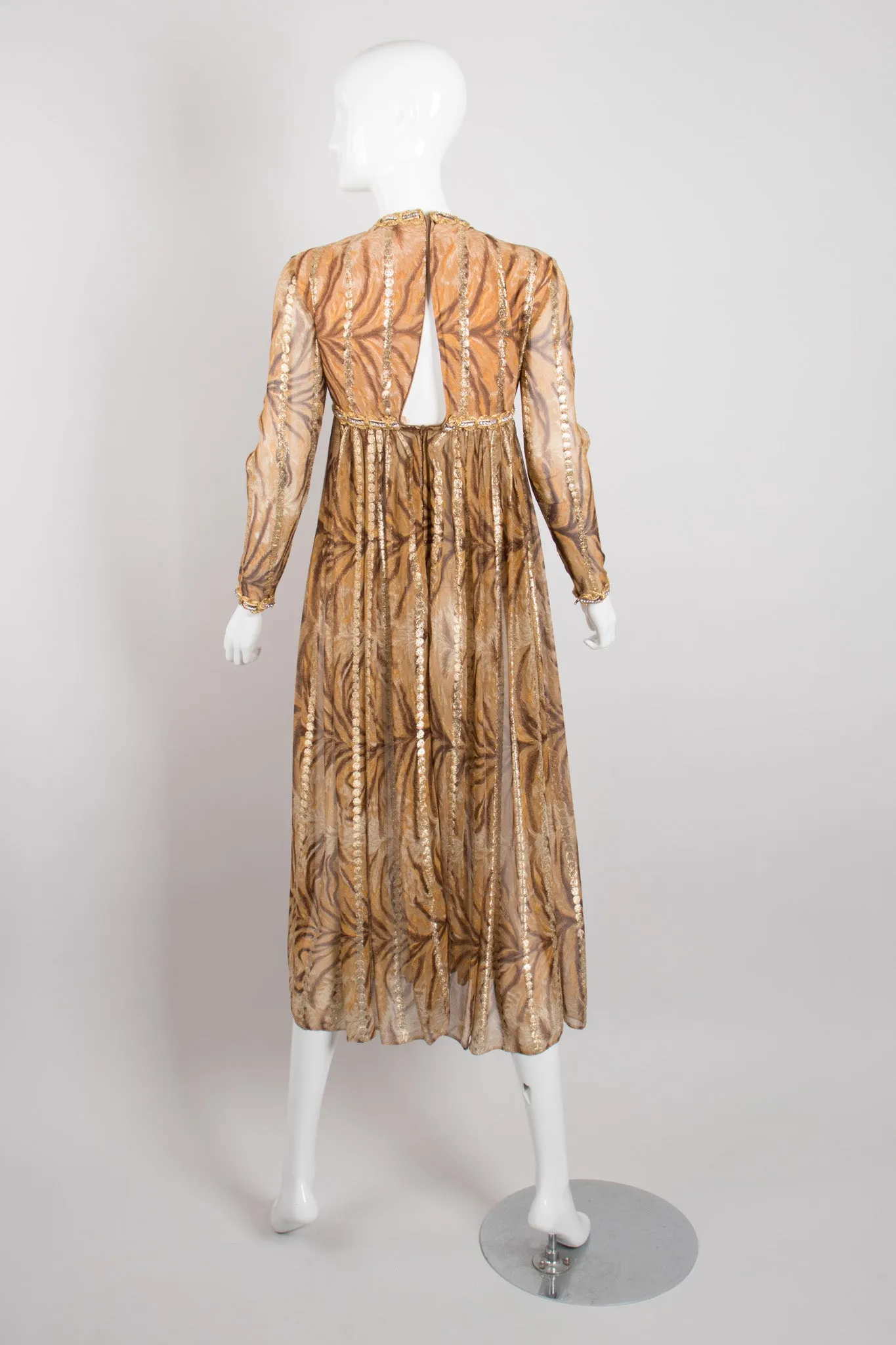 Silk Chiffon Tiger Dress