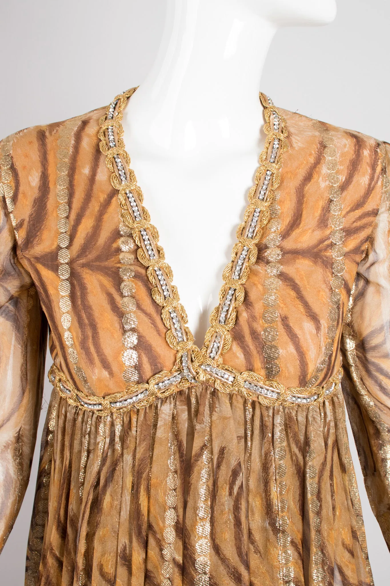 Silk Chiffon Tiger Dress