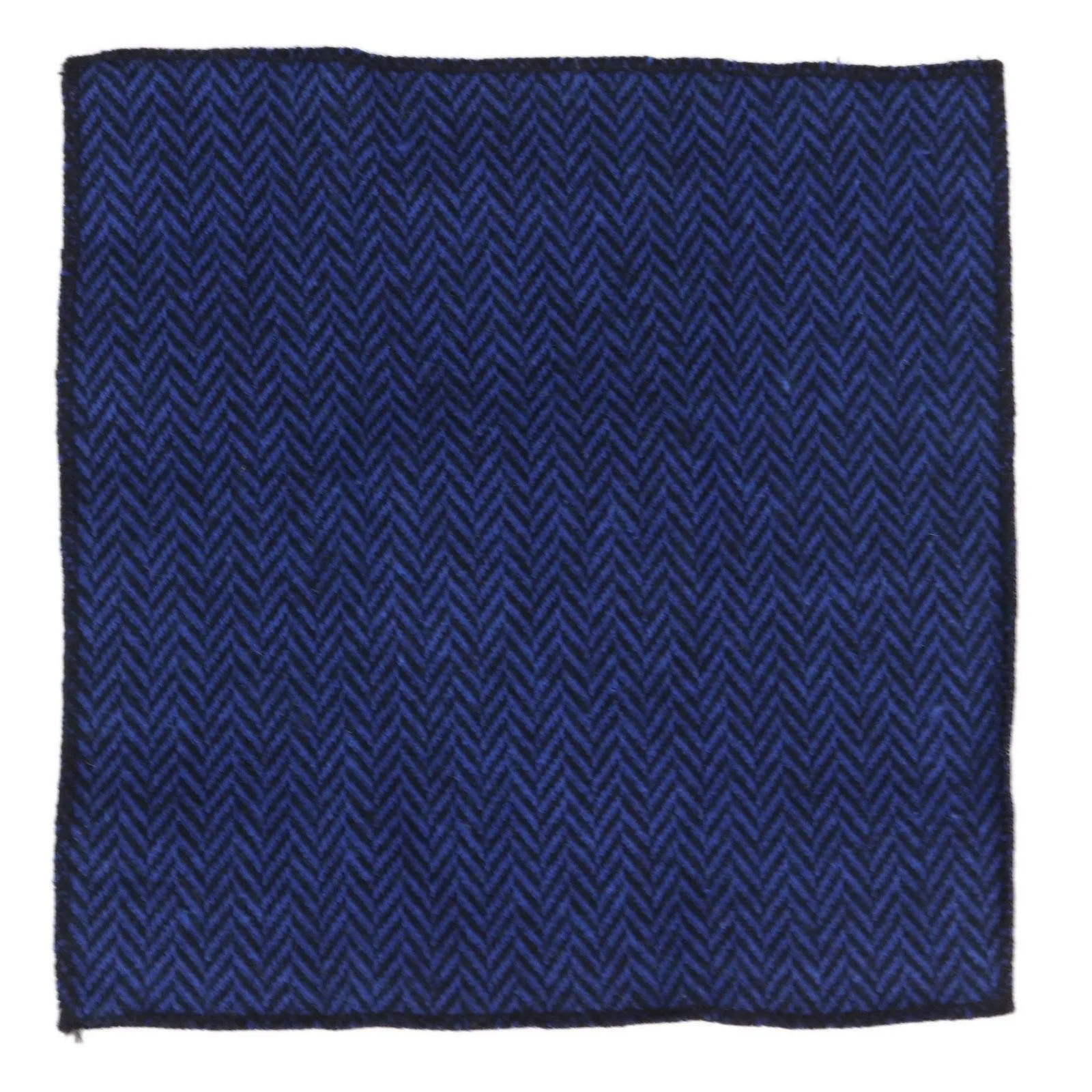 Stz 11 Men's Tie Hankie Tweed Blue  Classic Gatsby Peaky Blinders