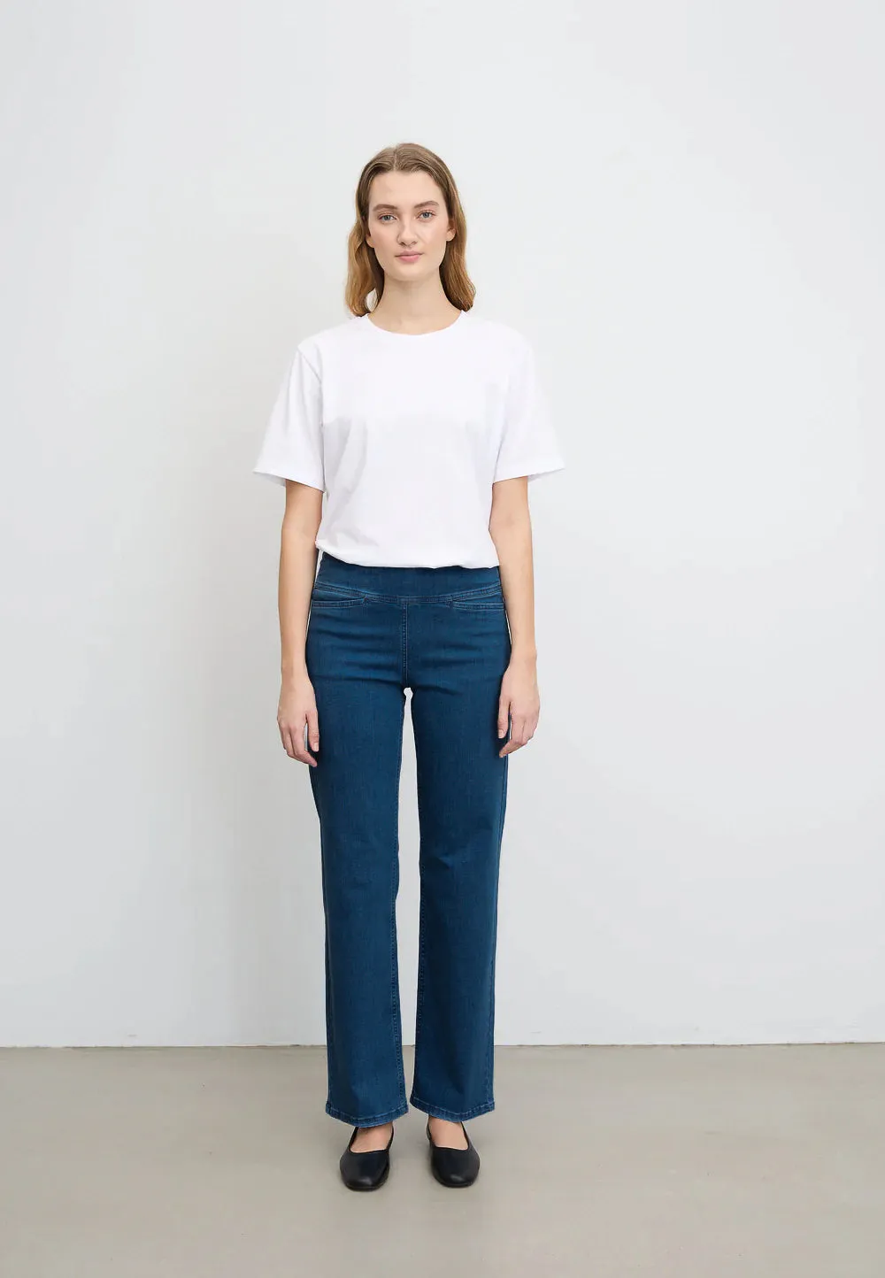 Thea Straight - Short Length - Blue Denim