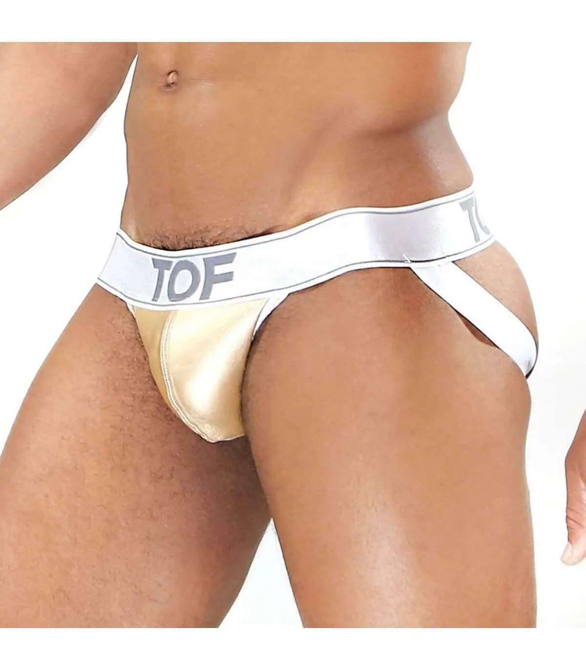 TOF PARIS Sexy GOLDEN Jockstraps Polyurethane Fashion Gold Jock 9