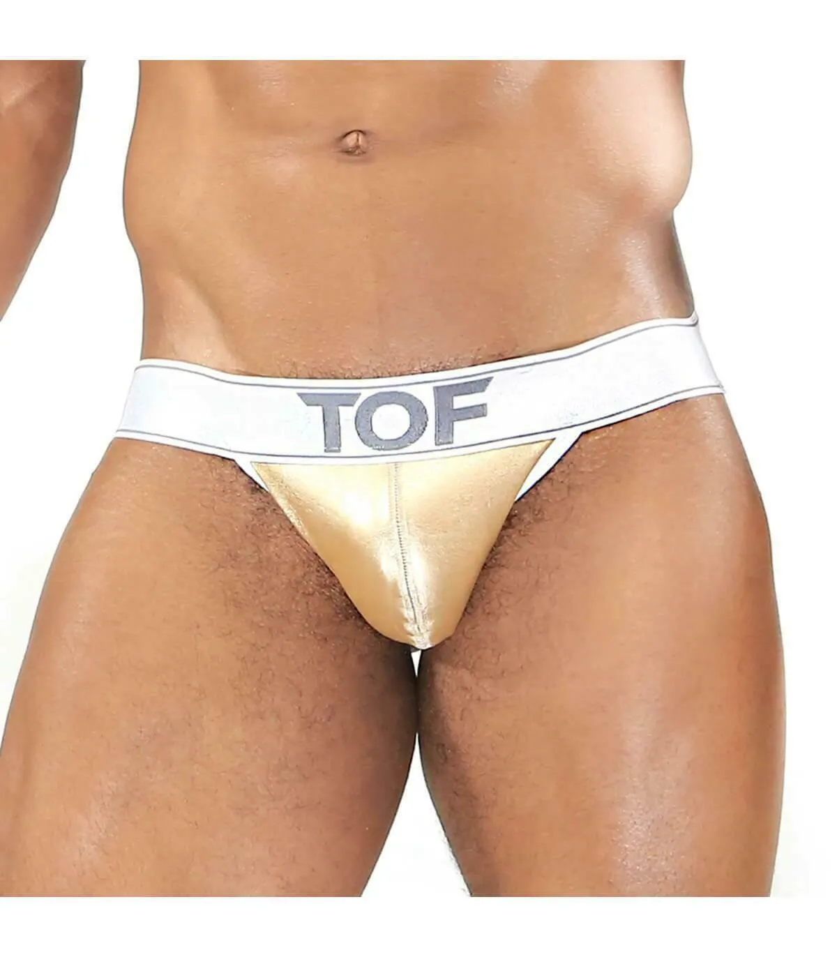 TOF PARIS Sexy GOLDEN Jockstraps Polyurethane Fashion Gold Jock 9