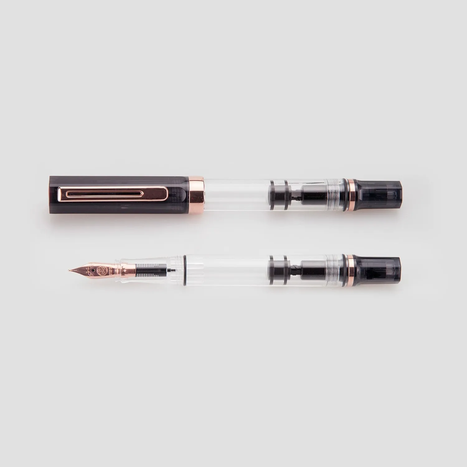 TWSBI ECO Fountain Pen - Smoke with Rose Gold Trim