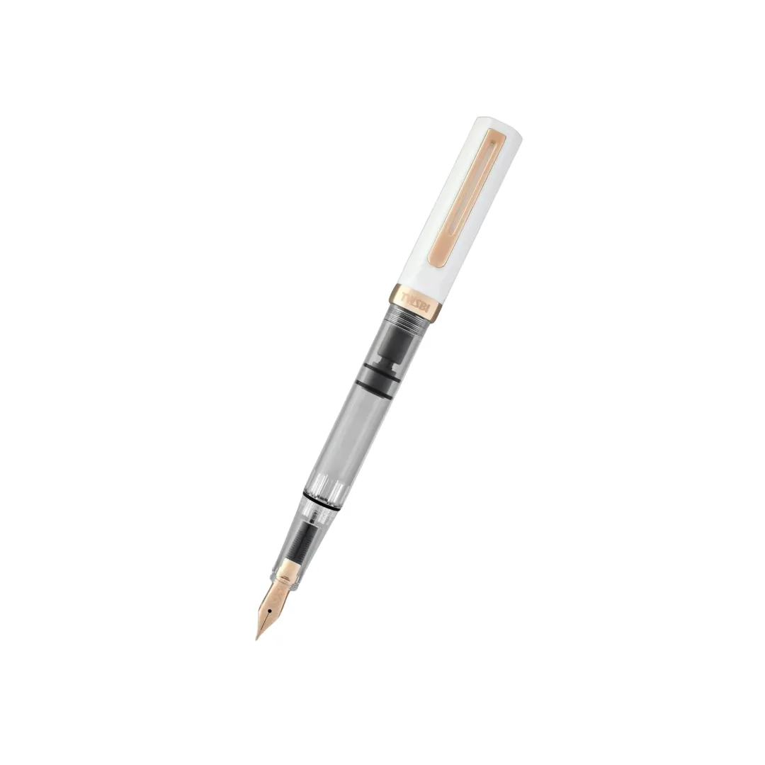 TWSBI ECO Fountain Pen - White with Rose Gold Trim