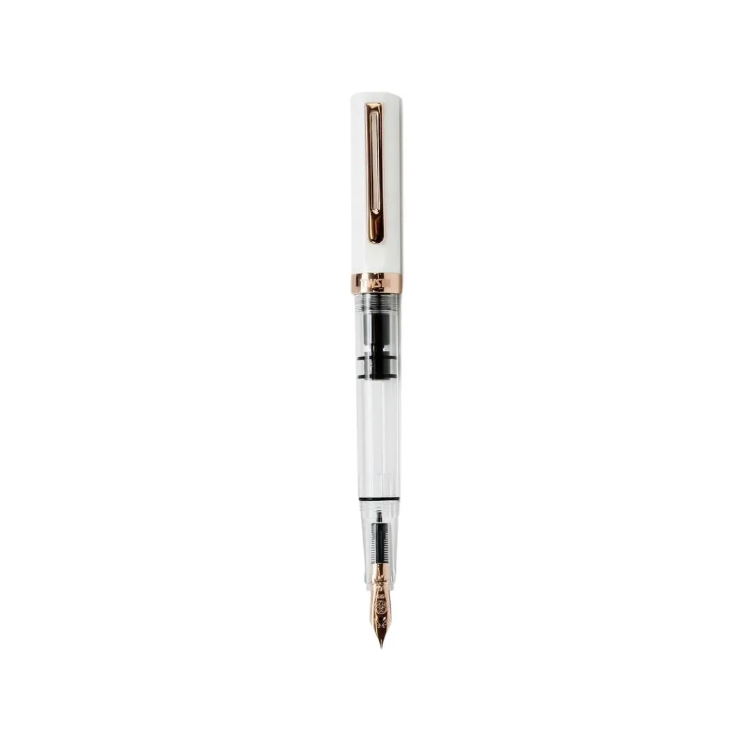 TWSBI ECO Fountain Pen - White with Rose Gold Trim