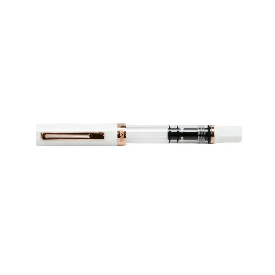 TWSBI ECO Fountain Pen - White with Rose Gold Trim