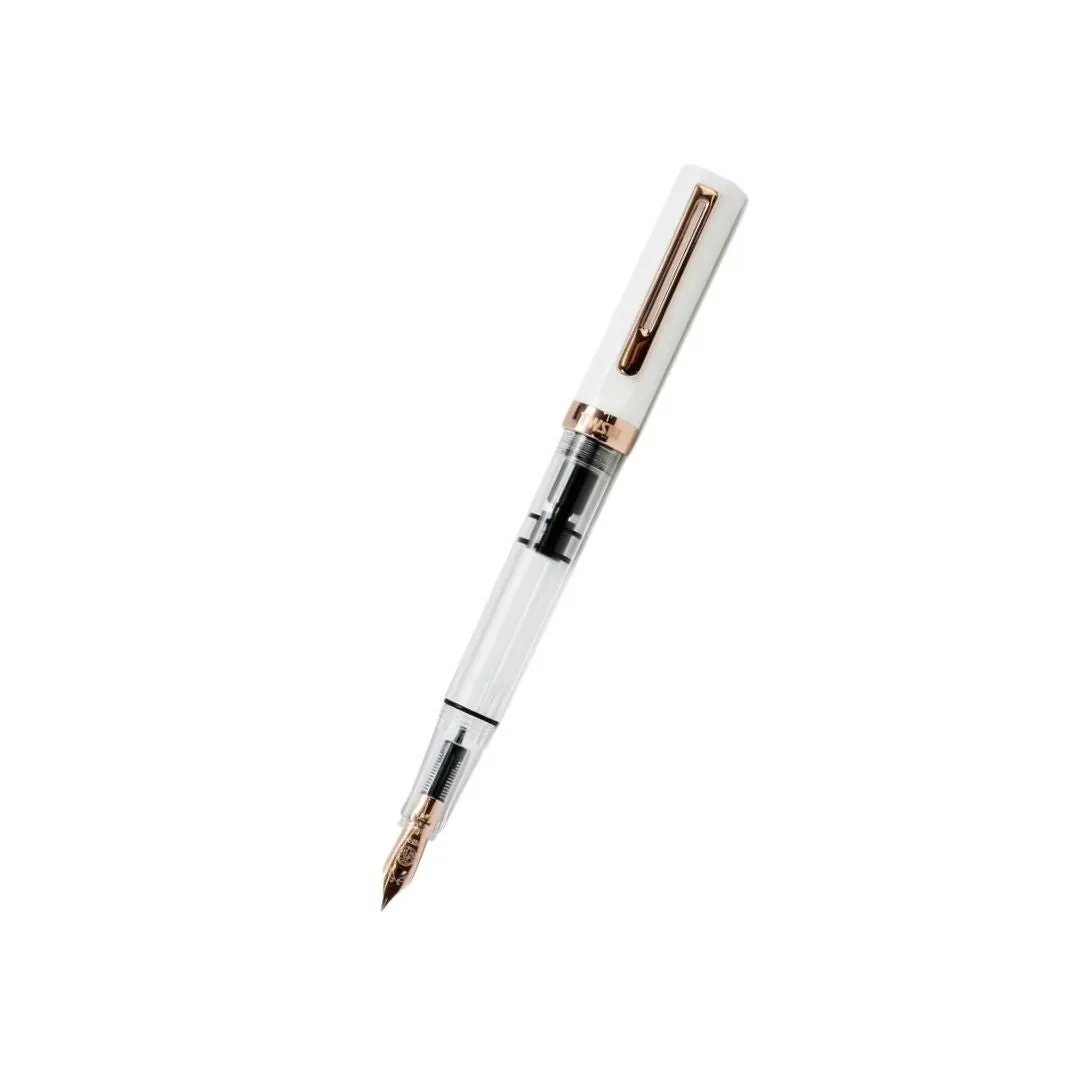 TWSBI ECO Fountain Pen - White with Rose Gold Trim