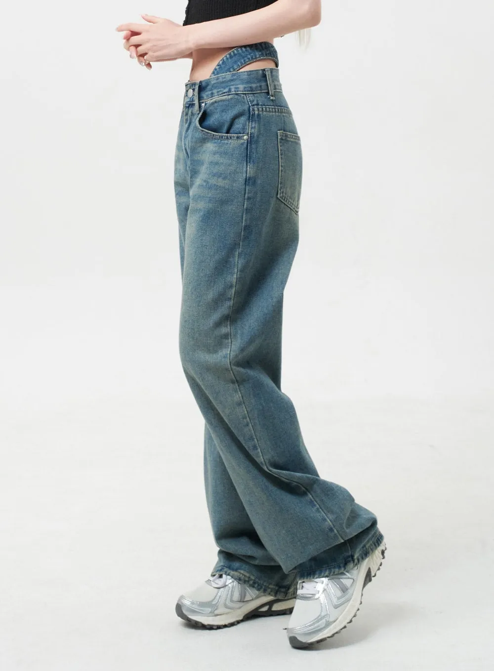 Waist Detail Jeans BY331