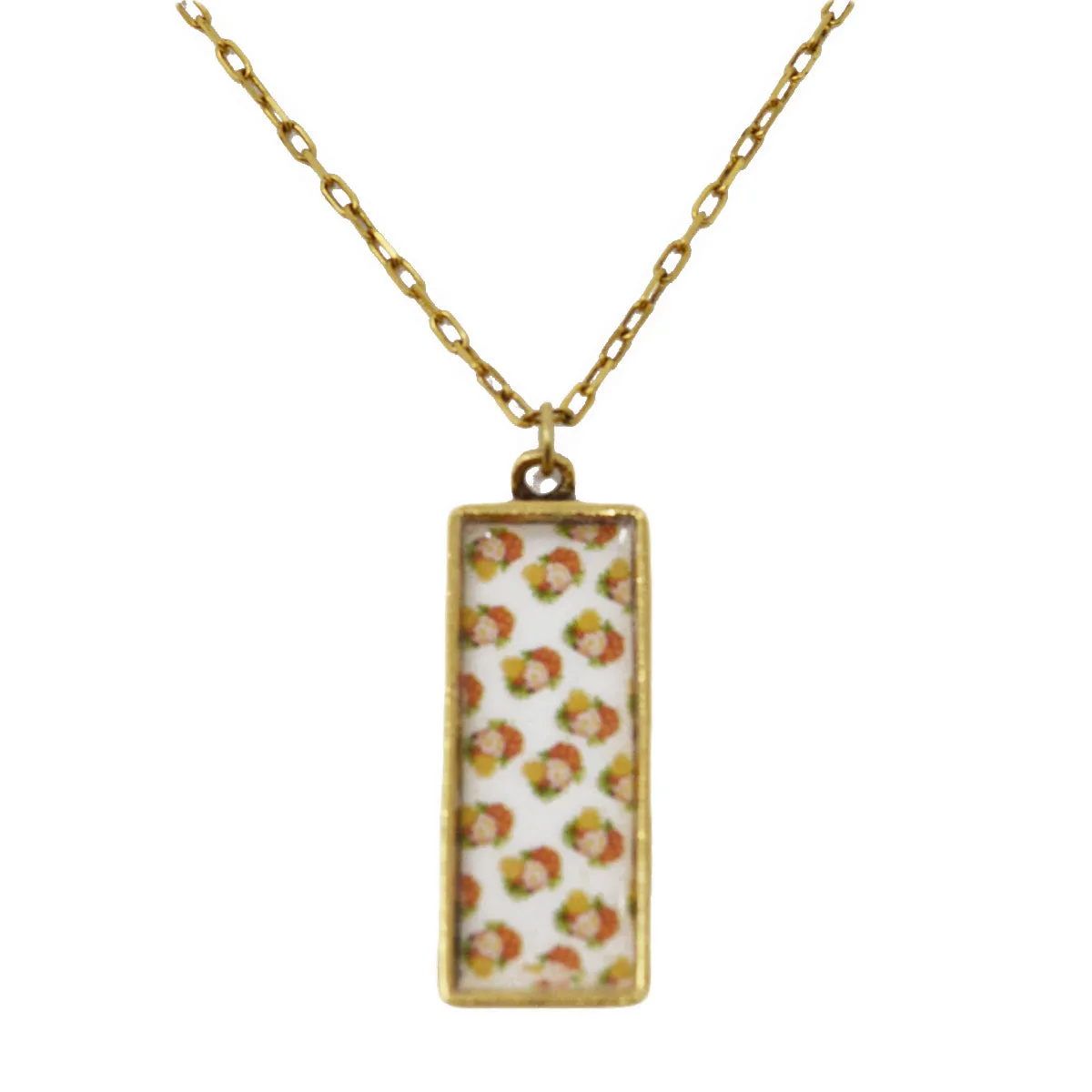 Warm Summer Floral Pendant Necklace